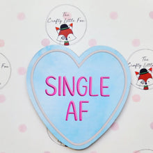 Load image into Gallery viewer, Heart shaped coaster - Single AF - Disinterested Range - The Crafty Little Fox