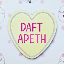 Load image into Gallery viewer, Yorkshire Sayings Heart Shaped Magnets - Lots of sayings to choose - The Crafty Little Fox