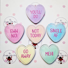 Load image into Gallery viewer, Heart shaped coaster - Not Today - Disinterested Range - The Crafty Little Fox