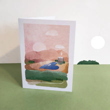 Load image into Gallery viewer, Heart Lake Greetings Card - Illustrator Kate