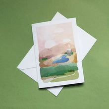 Load image into Gallery viewer, Heart Lake Greetings Card - Illustrator Kate