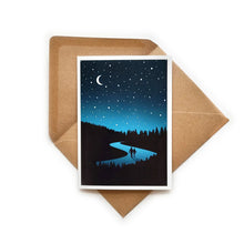 Load image into Gallery viewer, Midnight Walk in the Woods greetings card - Or8 Design