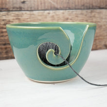 Load image into Gallery viewer, Yarn Bowl - Sea Mist Green - Thrown In Stone