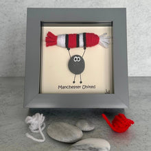 Load image into Gallery viewer, Manchester United Pebble Art Frame - Pebbled19 - Football Fans
