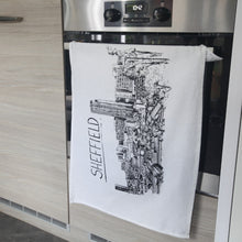 Load image into Gallery viewer, Sheffield Skyline Tea Towel - Christopher Walster