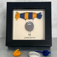 Load image into Gallery viewer, Leeds Rhinos Pebble Art Frame - Pebbled19 - Rugby Fans