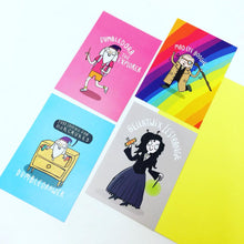 Load image into Gallery viewer, Magical postcards - Katie Abey -Magical Movie parody - stationary - puns and magic