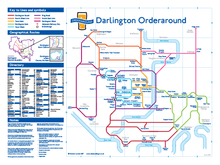 Load image into Gallery viewer, Order Around Pub Map Poster - Darlington Edition - London Underground style Poster - Pub Map York