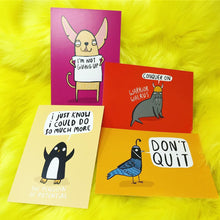 Load image into Gallery viewer, Positivity postcards - Katie Abey - Motivation gift - stationary - send a smile - selfcare