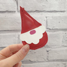 Load image into Gallery viewer, Festive Leather Gonk Christmas Tree Decoration - Red - Shadowcrafts