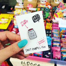Load image into Gallery viewer, Enamel Pin - Jar of F**ks - Katie Abey - sweary pins!
