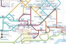 Load image into Gallery viewer, Order Around Pub Map Poster - Newcastle Edition - London Underground style Poster - Pub Map