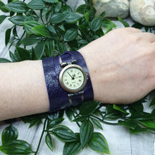 Load image into Gallery viewer, Leather Wrap Watch - Shadow Crafts - gift idea - recycled leather