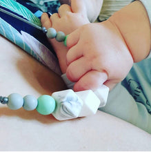 Load image into Gallery viewer, Teething Necklace - Dalston - Geometric Bead Teething Jewellery - East London Baby Co - Baby gift
