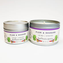 Load image into Gallery viewer, Candle - Plum and Rhubarb - hand poured soy wax candles - The Yorkshire Candle Company Ltd
