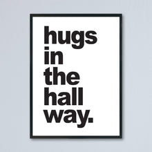 Load image into Gallery viewer, Hugs in the Hallway - A4 Print - lots of colours - JAM Artworks