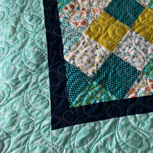 Load image into Gallery viewer, Patchwork Quilt - Throw - Baby Mat - Sofa Cuddle - Bed Topper - Indigo Plum Creations