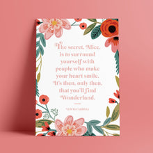 Load image into Gallery viewer, Alice in Wonderland Print - A4 - Blush and Blossom