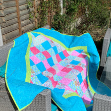 Load image into Gallery viewer, Patchwork Quilt - Throw - Baby Mat - Sofa Cuddle - Bed Topper - Indigo Plum Creations