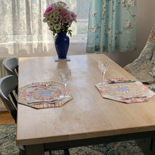 Load image into Gallery viewer, Placemats pink, blue and beige 1 - patchwork - tableware - Indigo Plum Creations
