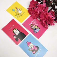 Load image into Gallery viewer, Magical postcards - Katie Abey -Magical Movie parody - stationary - puns and magic