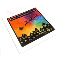 Load image into Gallery viewer, Wishing you a colourful Christmas - greetings card - Life is Better in Colour