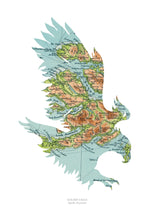Load image into Gallery viewer, Vintage Map Artwork Framed Print - Golden Eagle - Available as Leeds, Yorkshire or Personalised Designs