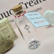 Load image into Gallery viewer, Key to my heart Bottle Keepsake - Luuce Creates