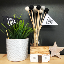 Load image into Gallery viewer, Mini Waver Flag - Love - Bow & Arrow UK