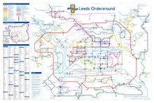 Load image into Gallery viewer, Order Around Leeds Pub Map Poster - London Underground style Poster - Christmas Gift - Leeds pubs