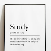 Load image into Gallery viewer, Sarcastic dictionary definition Print - Study - A4 Print - The Crafty Little Fox