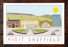Load image into Gallery viewer, Sheffield travel inspired poster print - Sweetpea & Rascal - Yorkshire prints