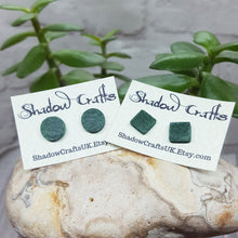 Load image into Gallery viewer, Leather Stud Earrings - Shadow Crafts