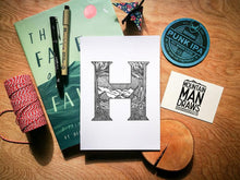 Load image into Gallery viewer, Animal Alphabet Print - A5 - MountainManDraws