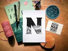 Load image into Gallery viewer, Animal Alphabet Print - A5 - MountainManDraws