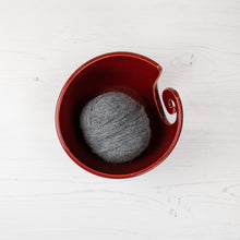 Load image into Gallery viewer, Yarn Bowl - Speckled Deep Red - Thrown In Stone