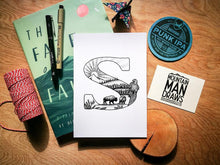 Load image into Gallery viewer, Animal Alphabet Print - A5 - MountainManDraws
