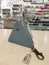 Load image into Gallery viewer, Leather Earphone Pouch/Coin Purse Keyring - Shadow Craft - Recycled Leather
