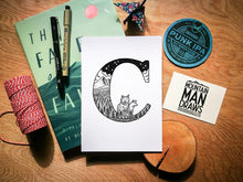 Load image into Gallery viewer, Animal Alphabet Print - A5 - MountainManDraws