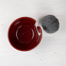 Load image into Gallery viewer, Yarn Bowl - Speckled Deep Red - Thrown In Stone