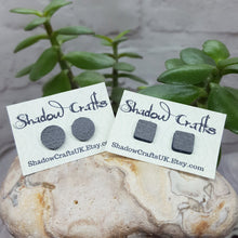 Load image into Gallery viewer, Leather Stud Earrings - Shadow Crafts
