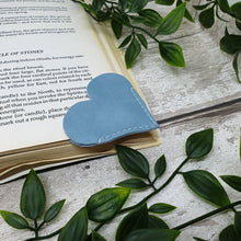 Load image into Gallery viewer, Leather Heart Bookmark - Shadow Crafts - Recycled Leather