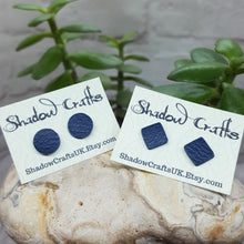 Load image into Gallery viewer, Leather Stud Earrings - Shadow Crafts