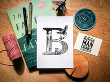 Load image into Gallery viewer, Animal Alphabet Print - A5 - MountainManDraws