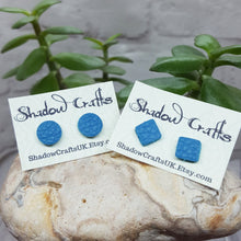 Load image into Gallery viewer, Leather Stud Earrings - Shadow Crafts