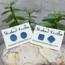 Load image into Gallery viewer, Leather Stud Earrings - Shadow Crafts
