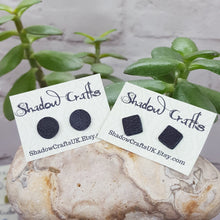 Load image into Gallery viewer, Leather Stud Earrings - Shadow Crafts
