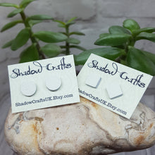 Load image into Gallery viewer, Leather Stud Earrings - Shadow Crafts