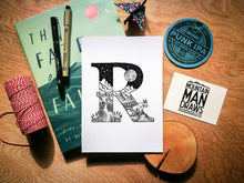 Load image into Gallery viewer, Animal Alphabet Print - A5 - MountainManDraws