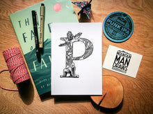 Load image into Gallery viewer, Animal Alphabet Print - A5 - MountainManDraws